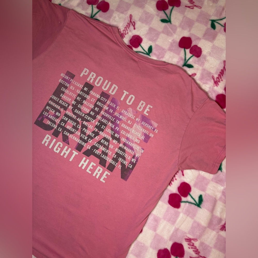 LUKE BRYAN Pink "Proud to Be Right Here" 2021 Tour shirt - Picture 11 of 13